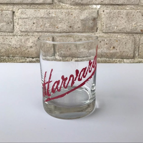 Vintage Harvard 80s Rocks Glass 4 inches Tall - Picture 1 of 7